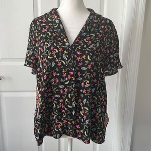 Laundry by Shelli Segal Patterned Buttondown Blouse
